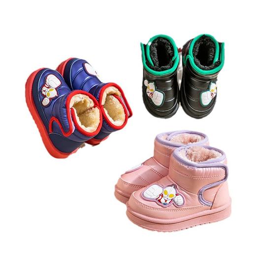 冬季【儿童雪地靴】奥特曼男孩女孩卡通靴子 防水加绒加厚保暖棉鞋 商品图4