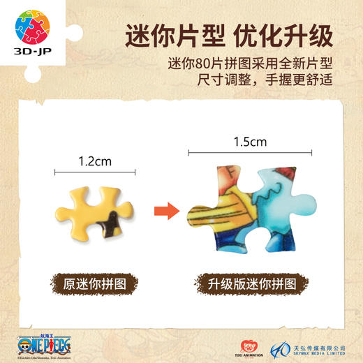 【折扣商品 不退不换】80片 迷你拼图 Q1137 ONE PIECE-Hydrangea 商品图3