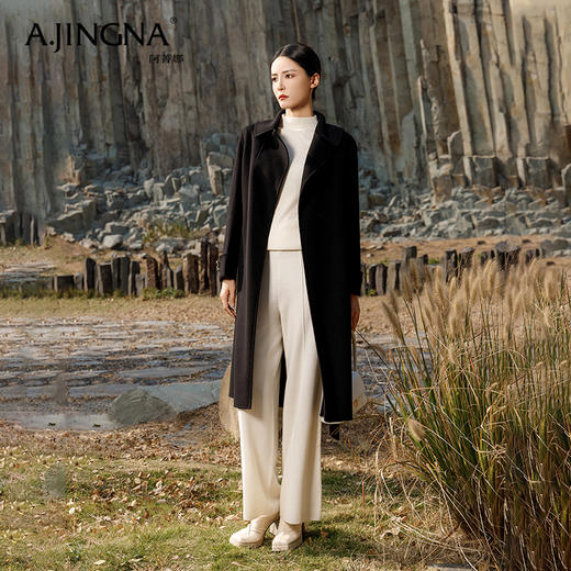 【商场同款】阿菁娜大方简洁时髦经典大衣A30D211013 商品图2