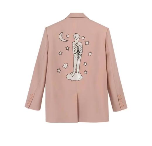 清仓捡漏 LIN CHAO  ZHANG 星空亮片刺绣西装外套 商品图5