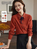 【年终特卖】熙世界通勤气质衬衫女2025年秋季新款优雅长袖翻领上衣设计感小众 商品缩略图0