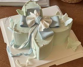 （翻糖）蝴蝶梦境（提前4小时预订，更多尺寸请咨询客服18926709933）