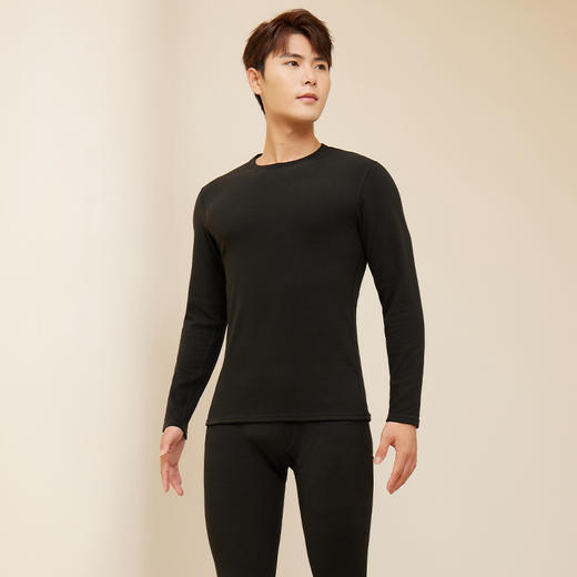 【99任选两套 拍一件不发货  数量选2 建议拍大一码】佐卷羊毛蚕丝保暖套装 新款秋冬AB面秋衣打底衣 全包边内里抓绒 蚕丝+羊绒复合绒循环发热 贴身舒适款，亲肤透气自由弹力 商品图5