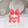 𝗟𝗢𝗩𝗘玫粉蝴蝶结丨奶油蛋糕 商品缩略图0