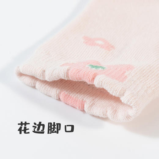 贝贝怡女童袜子秋季新款卡通儿童袜子透气宝宝中筒袜（6双装）JB5CP006 商品图5