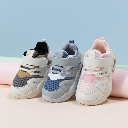 贝贝怡童鞋跑步鞋秋冬软底男女童机能鞋网面透气运动鞋子234X521 商品图6
