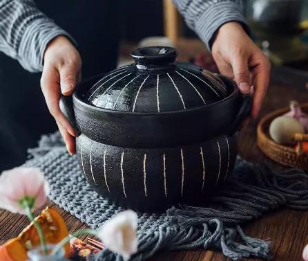 日本进口万古烧黑十草煮饭锅 商品图9