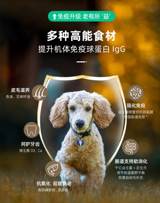 【临期】小宠千亿益生菌狗粮成犬中老年犬粮 狗粮 主粮 1.8kg/袋 有效期至26.1.20号 商品图3