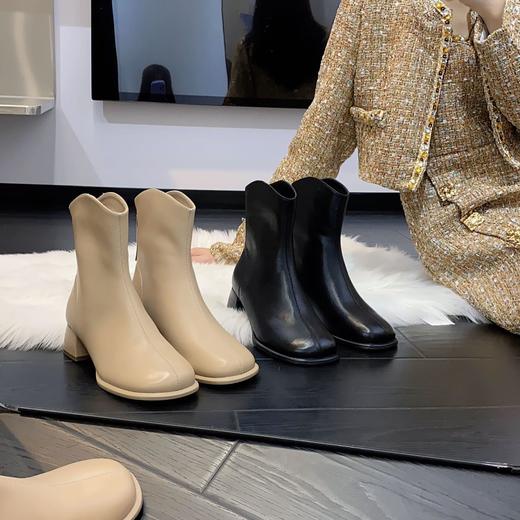 JEHURFIE秋冬新款羊皮短靴AB23226 商品图0