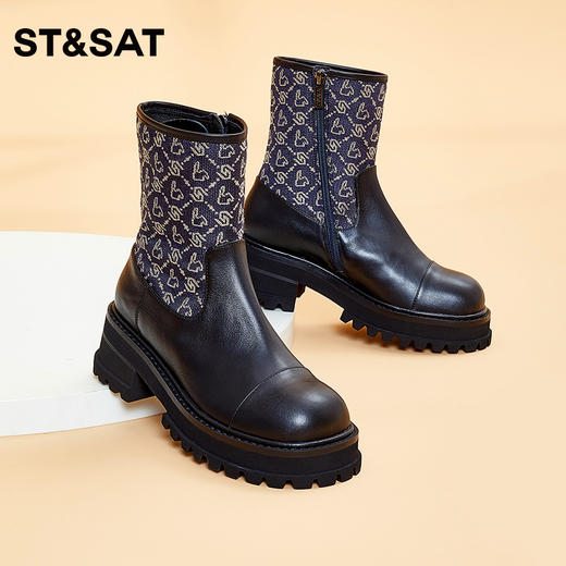 星期六高跟松糕底短靴SS34116163 商品图1