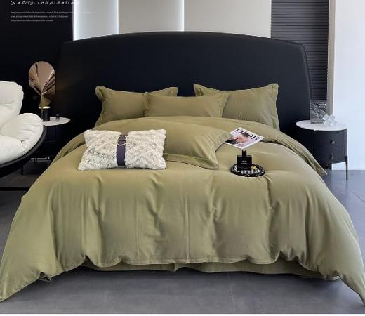 轻奢纯色火山磨毛四件套2.0*2.3m G117900032 商品图4