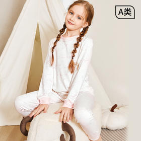 英氏40S兰精莫代尔男女中大童家居服套装，🅰类品质，柔软亲肤，舒适透气！