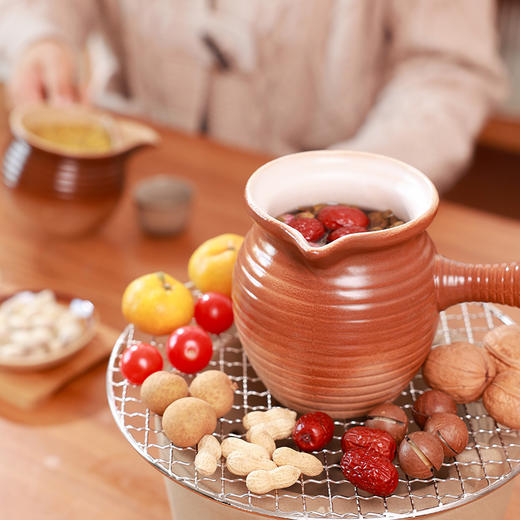 围炉煮茶罐罐茶壶炭炉烧烤炉打边炉陶瓷大火锅炉煮茶炉耐高温侧把 商品图6