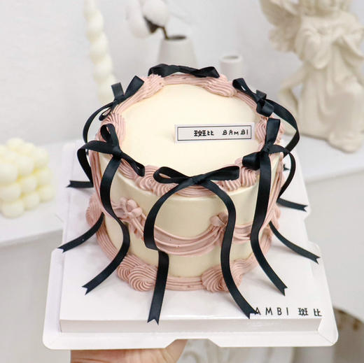 黑丝带蝴蝶结丨奶油蛋糕 商品图2