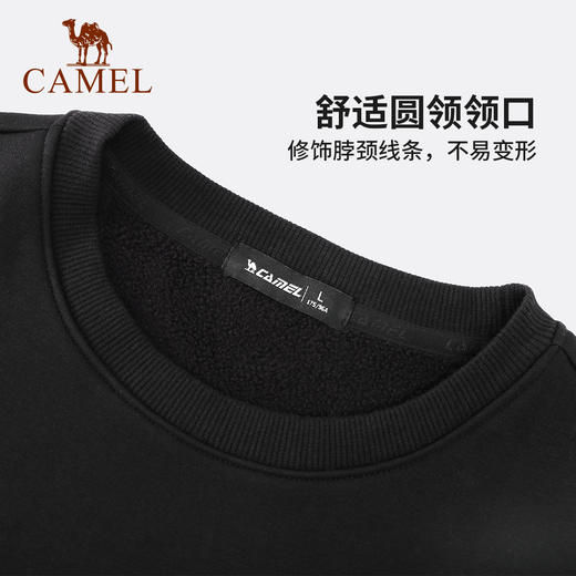 骆驼2024春秋新款男女装卫衣宽松嘻哈潮圆领套头长袖上衣女正品专柜7C22264093_7C12264092_7C22264091 商品图2