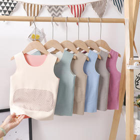 年终大促！【两件/49.9！儿童保暖贴片背心】AB面童装羊毛蚕丝秋冬女童男童双面磨毛绒马甲，AB两面设计巧妙，背心换个面就像魔术般换了一款新服饰。ry