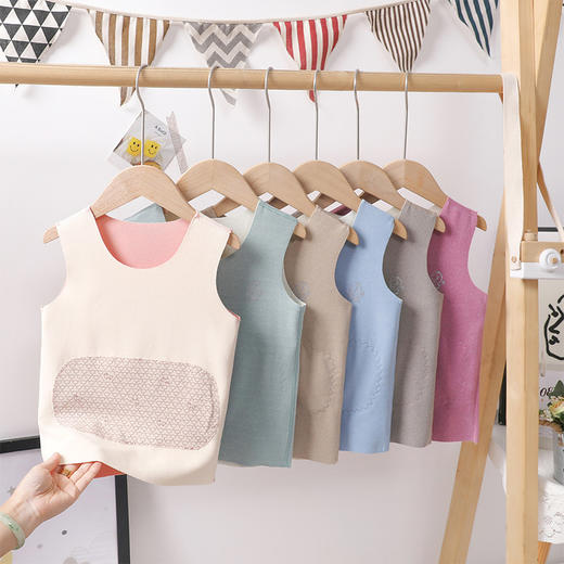 年终大促！【两件/49.9！儿童保暖贴片背心】AB面童装羊毛蚕丝秋冬女童男童双面磨毛绒马甲，AB两面设计巧妙，背心换个面就像魔术般换了一款新服饰。ry 商品图0