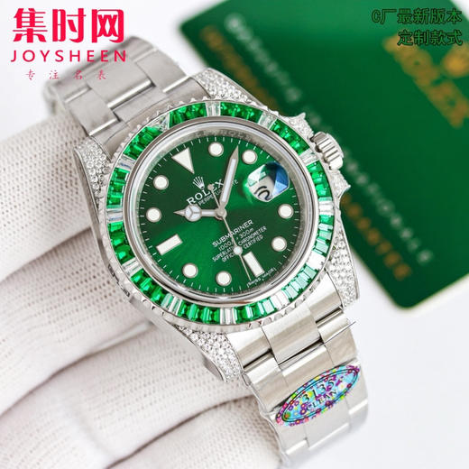 C新款“蓝幽灵 绿幽灵”劳力士 ROLEX 水鬼系列 满钻系列 商品图0