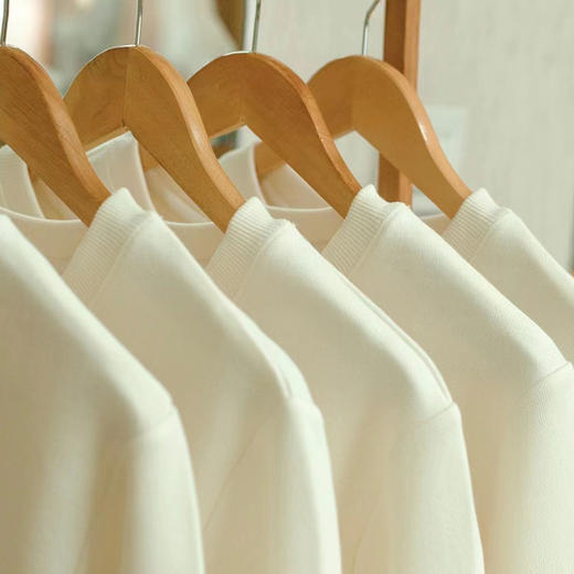 素道有机棉本白色卫衣/休闲针织圆领衫（中通或申通快递）| 公平贸易*Hoodies & knitwear| Fair Trade 商品图6