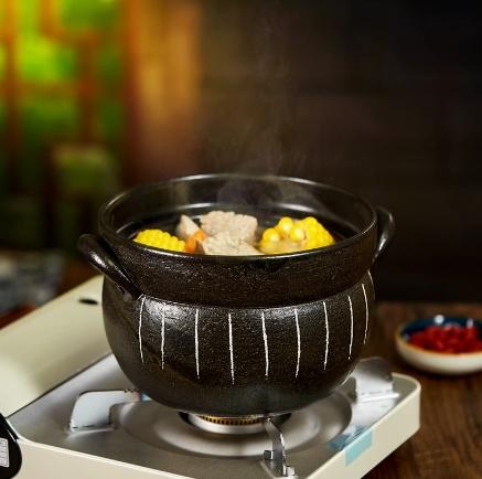 日本进口万古烧黑十草煮饭锅 商品图6