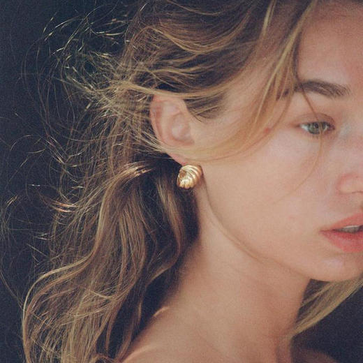 北京仓｜Les Mères-Ocean Hoop-金色 海洋 耳钉［荷兰设计师］ 商品图0