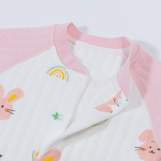 贝贝怡婴儿新生儿连体衣秋冬装保暖哈衣衣服男女宝宝加厚套装爬服ZB4CL015 商品图6