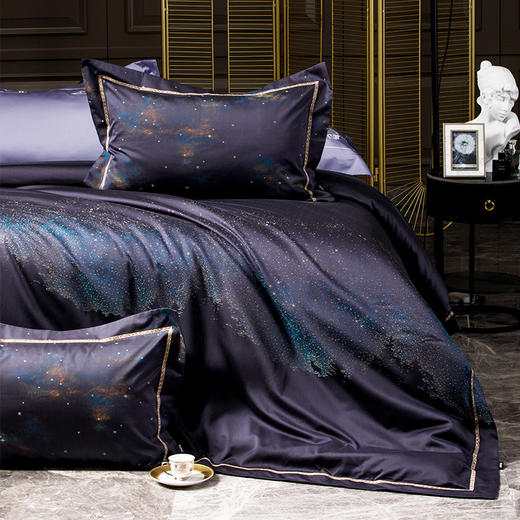 多喜爱 100S全棉色织提花六件套 星空仰望cs 商品图1