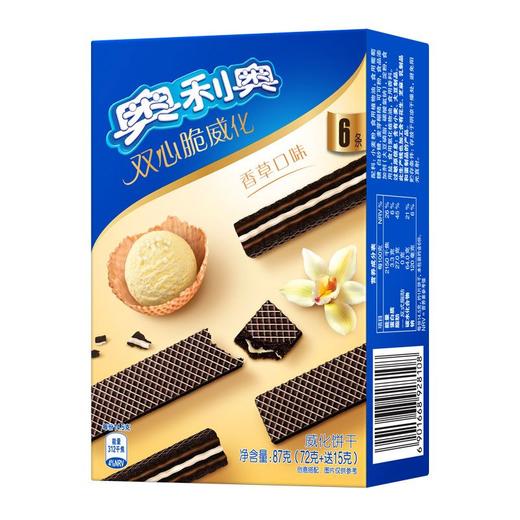 奥利奥 双心脆6条香草味威化饼干 72g/盒 商品图0