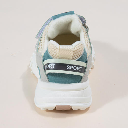 贝贝怡儿童休闲运动鞋冬季加绒保暖男童板鞋小童一脚蹬跑步鞋ZB4CX011 商品图13