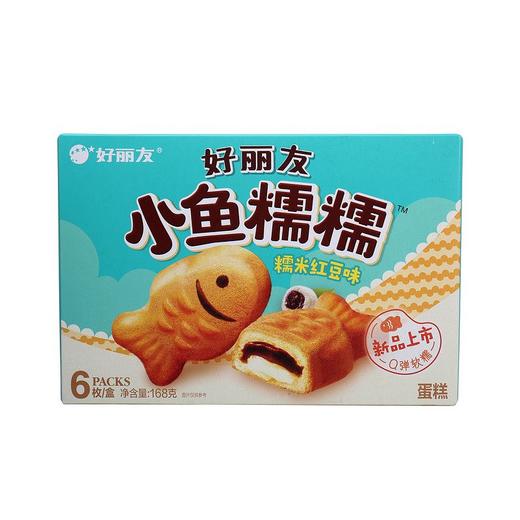 好丽友小鱼糯糯糯米红豆味派 28g*6/盒 商品图0