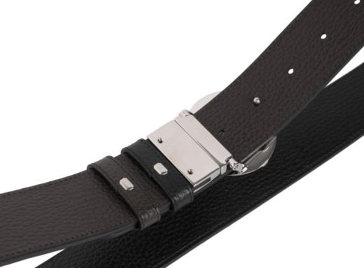 【新品到仓特惠秒】Gucci 古驰 男士经典双G银色可翻转扣头两面真皮腰带 11734 商品图4