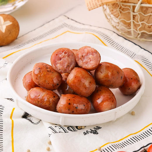 潮汕纯手工高定版 手工黑椒味波波肠500g | 烤肠系列 商品图1