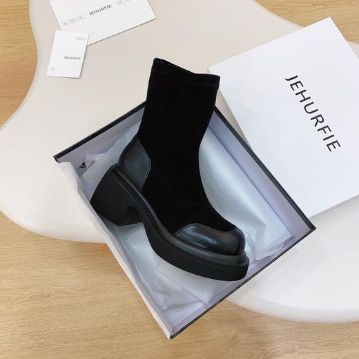 JEHURFIE专柜爆款增高弹力瘦瘦短靴AB23199 商品图6