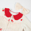 贝贝怡童装婴儿针织前开连体衣女宝宝樱桃印花哈衣春秋款宝宝上衣ZB3CL003 商品缩略图4