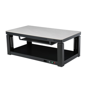 雪中情博尼斯灰岩板语音磁炉138*75CM取暖桌电暖桌家用升降茶几烤火桌子岩板长方形电烤桌电炉桌