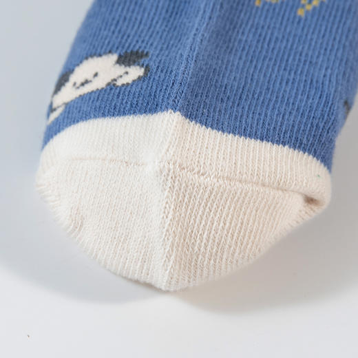 贝贝怡童袜儿童卡通宝宝袜男童四季款软糯舒弹棉袜（6双装）JB5CP003 商品图5
