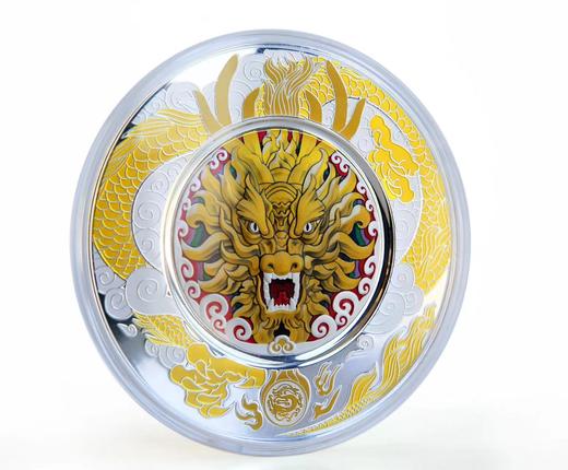 龙年彩色银盘 商品图1
