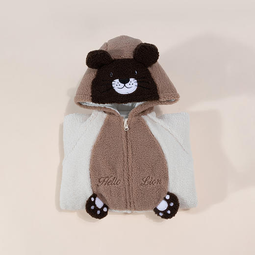 贝贝怡婴儿连体衣新款宝宝秋冬装外出抱衣哈衣爬服舒适睡衣JB4CL002 商品图3