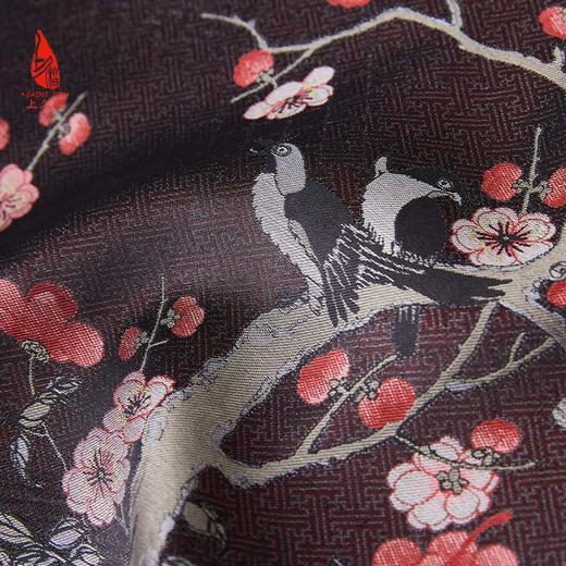 SAINTJOY上久楷 宋锦双面长巾 粉彩梅雀纹· SJ17127 商品图12