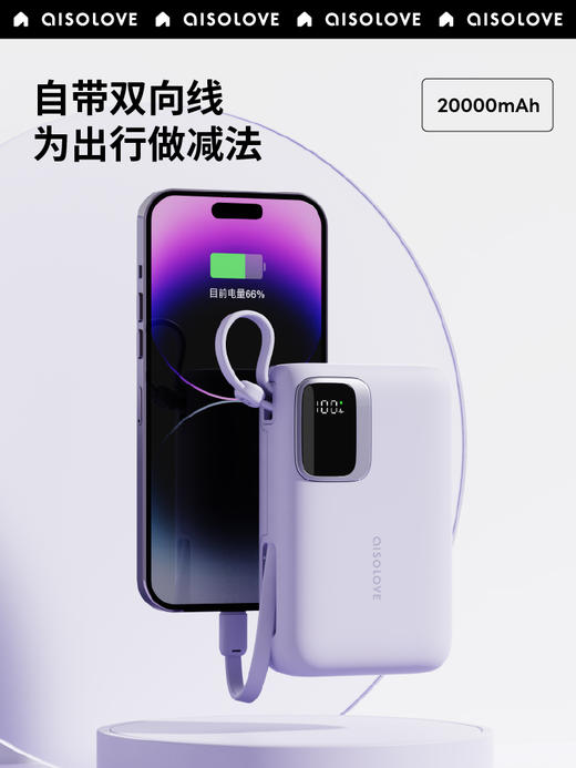 素乐 SOLOVE W17-1W数码显示屏移动电源-Type-C版 商品图1