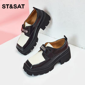 星期六时尚拼接厚底乐福鞋SS33112127