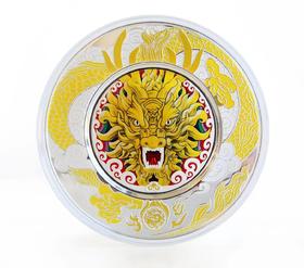 龙年彩色银盘