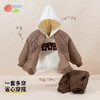 贝贝怡童装男童套装冬季新款时尚百搭三件套休闲卫衣中大童外套男ZB4CT007 商品缩略图1