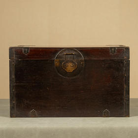 清 红木铜包角书箱