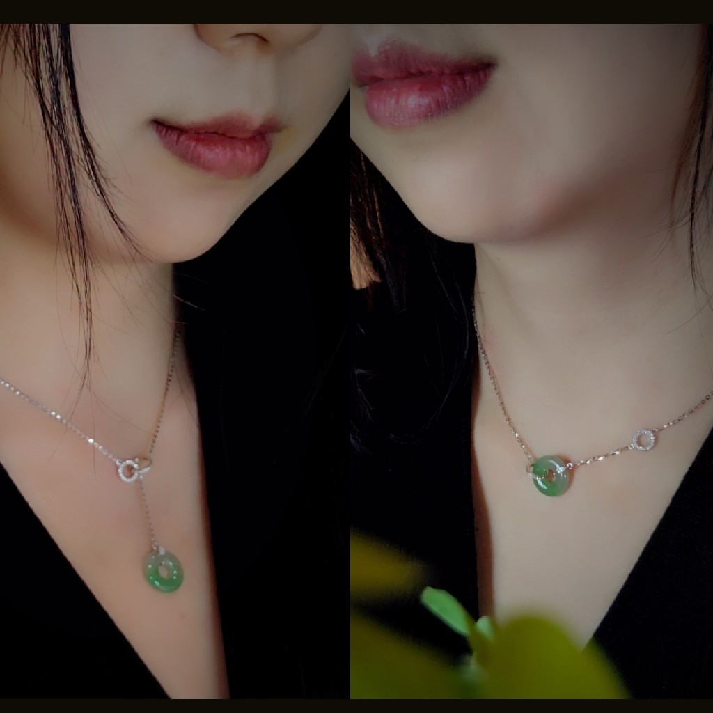 18k锁骨链【偏爱】平安扣版{年货节特价}