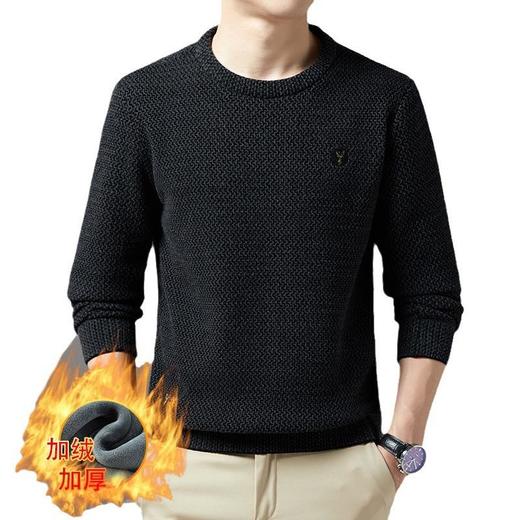 爆款加绒加厚雪貂绒毛衣男士秋冬季新款潮流内搭打底衫针织衫 商品图4