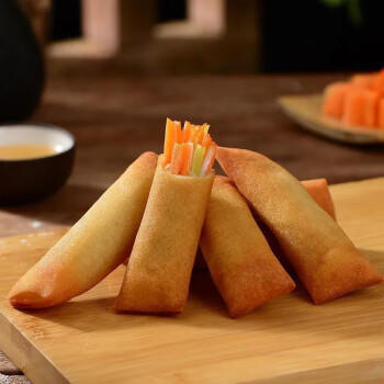 千味央厨黄金春卷全素馅260g*4袋共64个早点早餐食品半成品油炸小食主食 商品图6