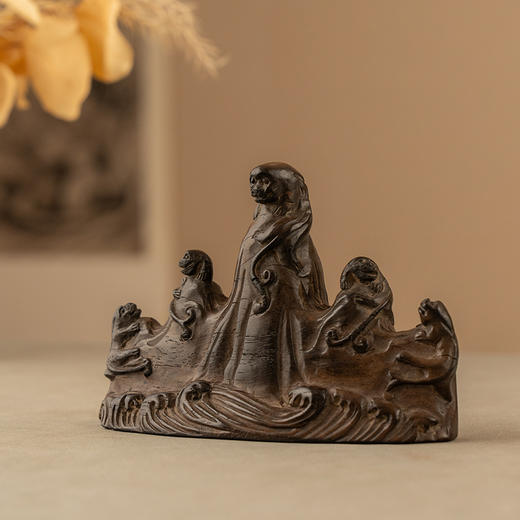 清 紫檀螭纹笔架山 商品图4