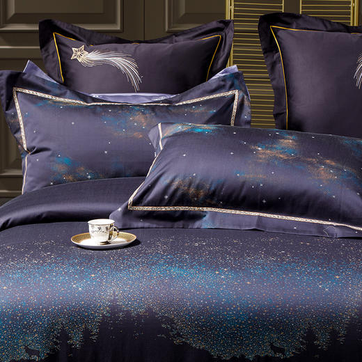 多喜爱 100S全棉色织提花六件套 星空仰望cs 商品图2