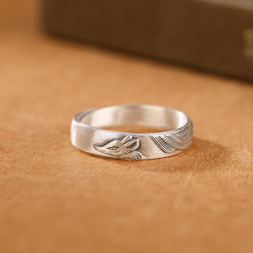 【雪狐】S999银足银复古狐狸戒指【CW-JZ06357】 商品图1
